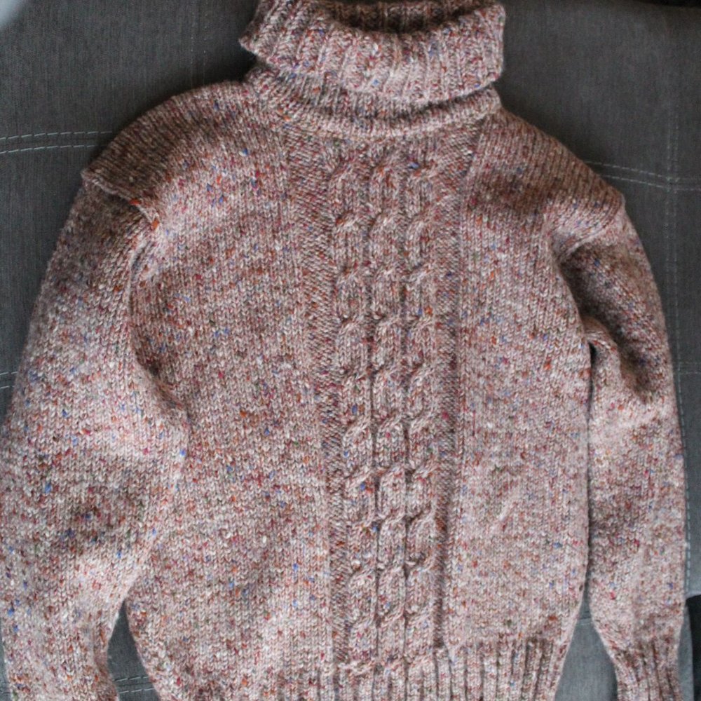 Vintage L.L. Bean 100% Wool Turtleneck Sweater Size 40